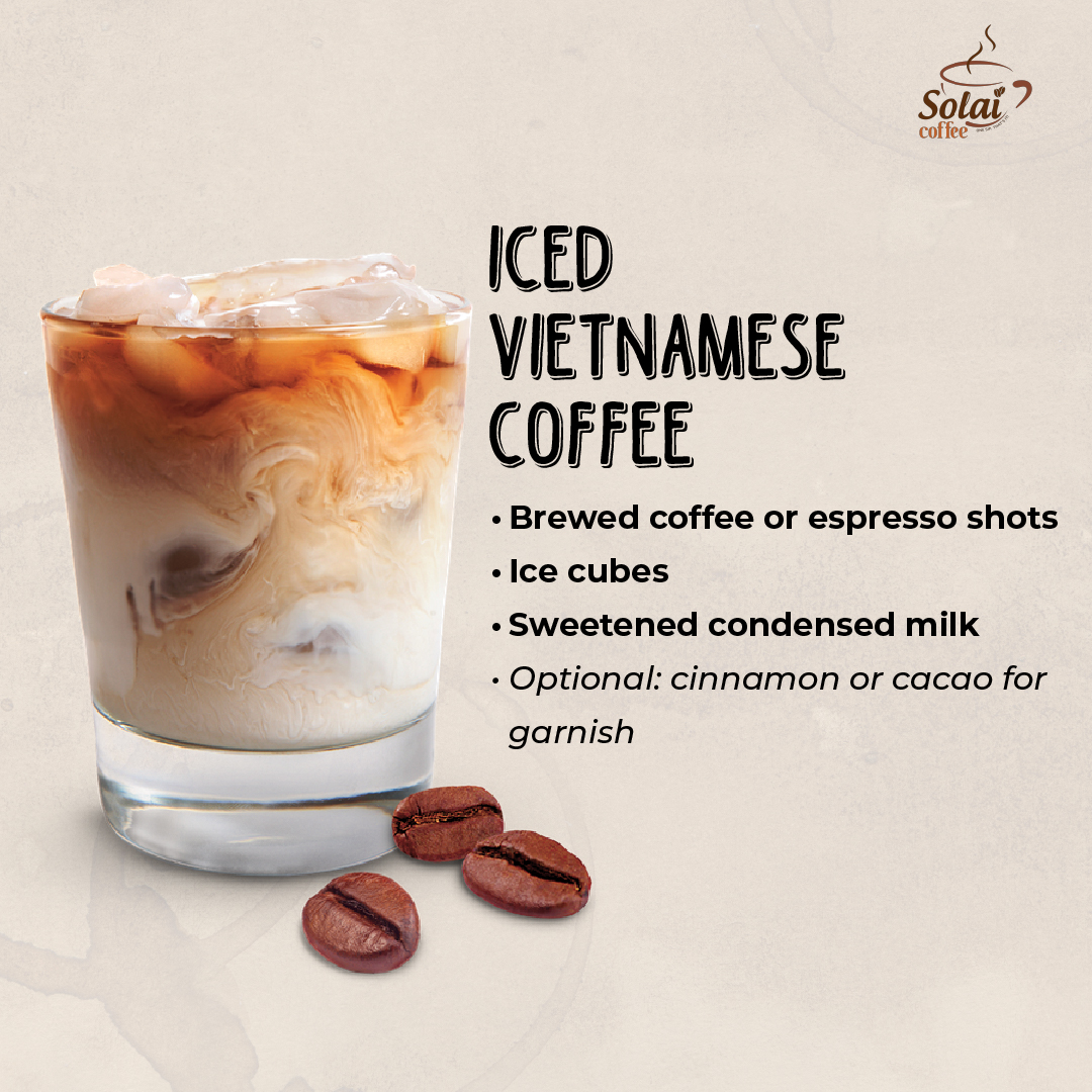 Iced Vietnamese coffee served in a tall glass with condensed milk and ice cubes, a refreshing summer coffee drink.